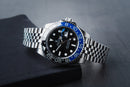 Rolex GMT Master II Batman 40mm Mostrador Preto Luneta Preto/Azul