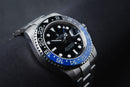 Rolex GMT Master II Batman 40mm Mostrador Preto Luneta Preto/Azul