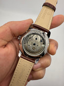 Patek Philippe Classic Turbilhão 44mm Aço, Pulseira Couro