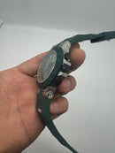 Bvlgari Aluminium Crono 44mm - Aço - Mostrador Verde