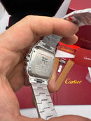 Cartier Santos Aço/Ouro 40mm - Pulseira Aço - CLONE