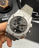 Hublot Vendome Classic Chrono 45mm Aço/OxSilver Mostrador Cinza