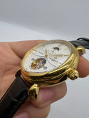 Vacheron Constantin Fases da Lua Turbilhão Aço/Dourado 42mm, Mostrador Branco
