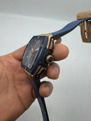 Hublot Spirit Of Big Bang 42mm, Aço/Rose Mostrador Azul Esqueleto