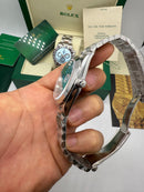 Rolex Day-Date Presidente Aço 904L - 40mm - Azul Glacial - CLONE