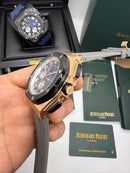 Audemars Piguet Royal Oak Offshore 44mm Mostrador Cinza Bezel Aço