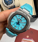 Patek Philippe Nautilus 39mm, TIFFANY, Pulseira Couro