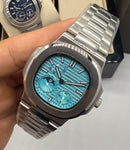Patek Philippe Nautilus Fases da Lua 40mm, Aço - TIFANNY