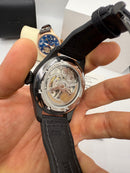 IWC PORTUGIESER YACTH CLUB TURBILHÃO - 44mm - Aço/OxBlack Most. Preto Puls Nylon