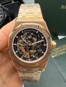 Audemars Piguet Royal Oak 41mm Esqueleto Aço/Rose