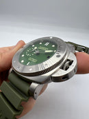 Panerai Luminor Submersible 47mm Aço Mostrador Verde
