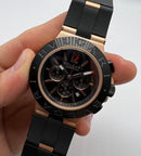 Bvlgari Aluminium Titanium Crono 44mm - Rose - Mostrador Preto