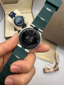 Bvlgari Alumium 41mm - Mostrador Verde Aluminio Pulseira Borracha