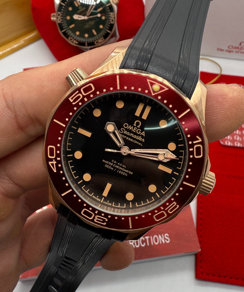 Omega Seamaster Co-Axial 40mm Mostrador Preto