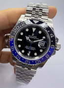 Rolex GMT-Master ll 40mm, Batman, Aço, Pulseira Jubilee - CLONE