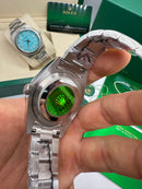 Rolex Oyster Perpetual 36mm/41mm Aço Mostrador Amarelo