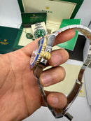 Rolex Submariner Date 41mm Aço/Dourado Mostrador Azul Luneta Azul