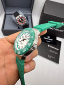 TAG Heuer F1 Solargraph 38mm Verde - Pulseira Borracha -