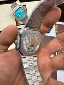 Patek Philippe Cubitus Aço, Fases da Lua 42mm, Mostrador Verde