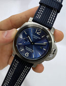 Panerai Luminor Marina 44mm Aço Mostrador Azul Pulseira Nylon