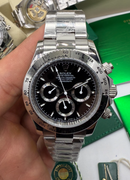 Rolex Daytona 40mm Aço, Mostrador Preto