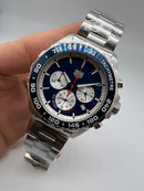 TAG Heuer F1 Cronometro 44mm Aço Mostrador Azul