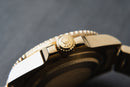 Rolex Submariner Date 41mm Dourado Mostrador Preto Luneta Preta