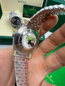 Rolex Datejust Aço 41mm, Mostrador Branco, Pulseira Jubilee - CLONE