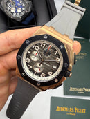 Audemars Piguet Royal Oak Offshore 44mm Mostrador Cinza Bezel Aço