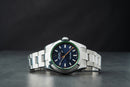 Rolex Milgauss 40mm Aço Mostrador Azul Luneta Lisa Pulseira Oyster
