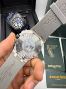 Audemars Piguet Royal Oak Offshore 44mm Mostrador Preto Bezel Aço/OxBlack