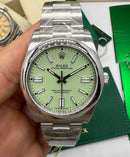 Rolex Oyster Perpetual Oystersteel 41mm, Mostrador Verde Oliva - CLONE
