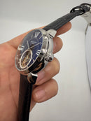 Patek Philippe Classic Turbilhão 44mm Aço, Pulseira Couro