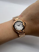 Ballon Bleu de Cartier - Aço/Rose - 33mm - Mostrador Tradicional