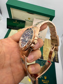Rolex GMT-Master ll AllGold* 40mm - Mostrador Olho de Ferro - CLONE