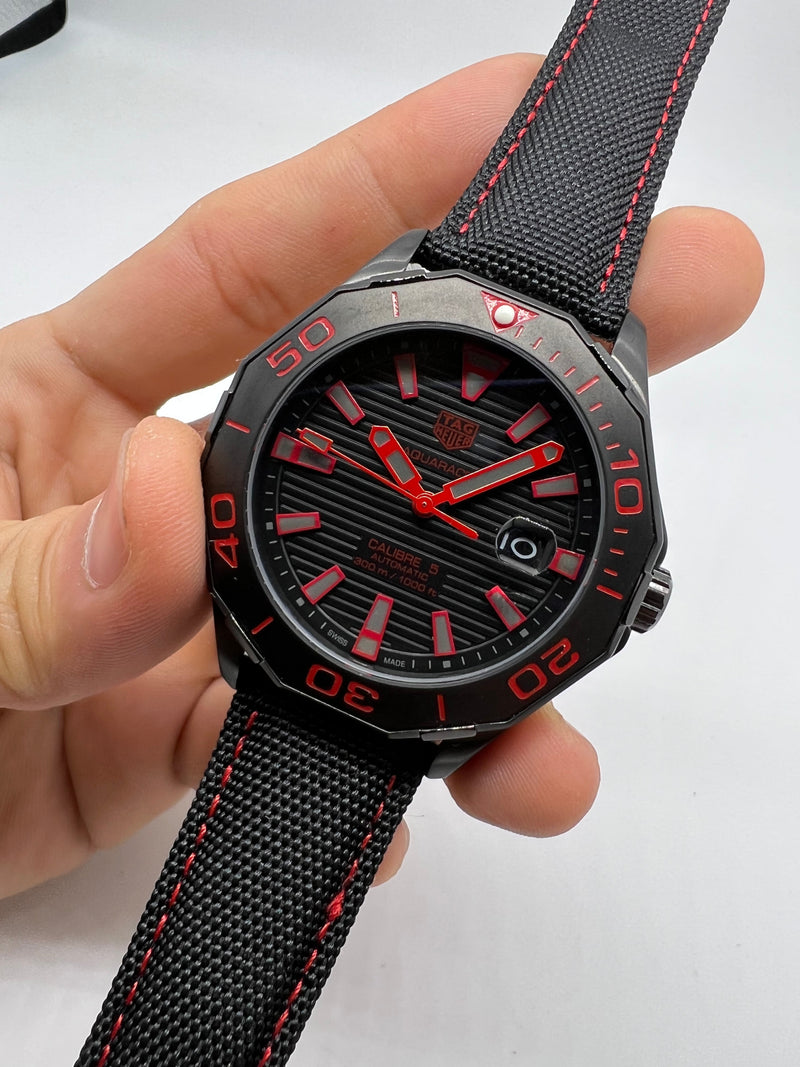 Tag Heuer Aquarecer 300 Cal. 05, 43mm, Aço OxBlack, Mostrador Preto