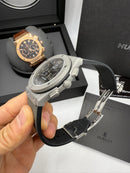 Hublot Vendome Classic Chrono 45mm Aço/OxSilver Mostrador Cinza