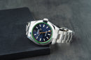 Rolex Milgauss 40mm Aço Mostrador Azul Luneta Lisa Pulseira Oyster