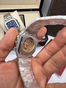 Patek Philippe Cubitus 40mm, Mostrador Tiffany, Pulseira Aço