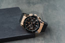 Hublot Classic Chrono 45mm Rosé Mostrador Preto Bisel Preto