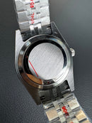 Rolex Datejust 41/36mm Aço Mostrador Verde, Luneta Canelada