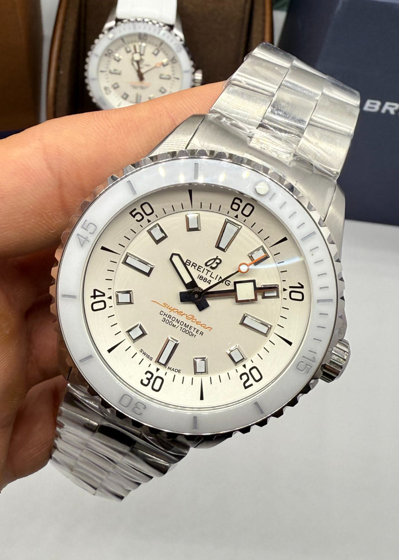 Breitling SuperOcean Aço 42mm Pulseira Aço