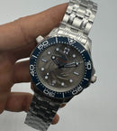 Omega Seamaster Co-Axial Aço 007 40mm Mostrador Cinza