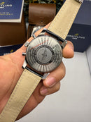 Breitling Navitimer 42mm Aço Pulseira Couro