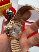 Omega Seamaster Co-Axial 40mm Aço Pulseira Milânes