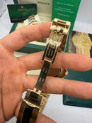 Rolex Daytona 40mm Aço/Dourado, Mostrador Preto