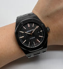 Audemars Piguet Royal Oak 41mm Aço OXIBLACK Mostrador Preto Bezel e Pulseira Aço