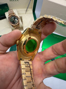 Rolex Day-Date Presidente 40mm Dourado Mostrador Branco