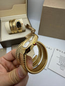 Bvlgari Serpenti Tubogas 02 Volta 35mm Aço/Dourado Mostrador Prata - Cravejado