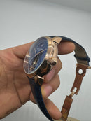 Patek Phillippe Fases da Lua Turbilhão 42mm Aço/Rose, Pulseira Couro